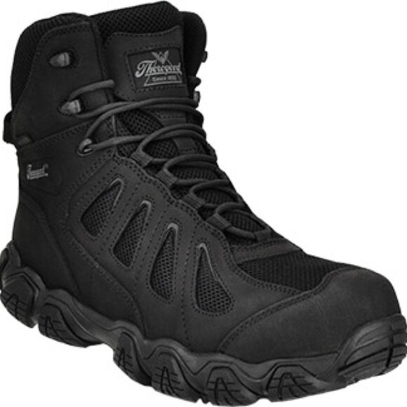 Thorogood Men's Black Crosstrex Side Zip Comp Toe Hiker Boot Waterproof Sise 12 - Picture 1 of 15
